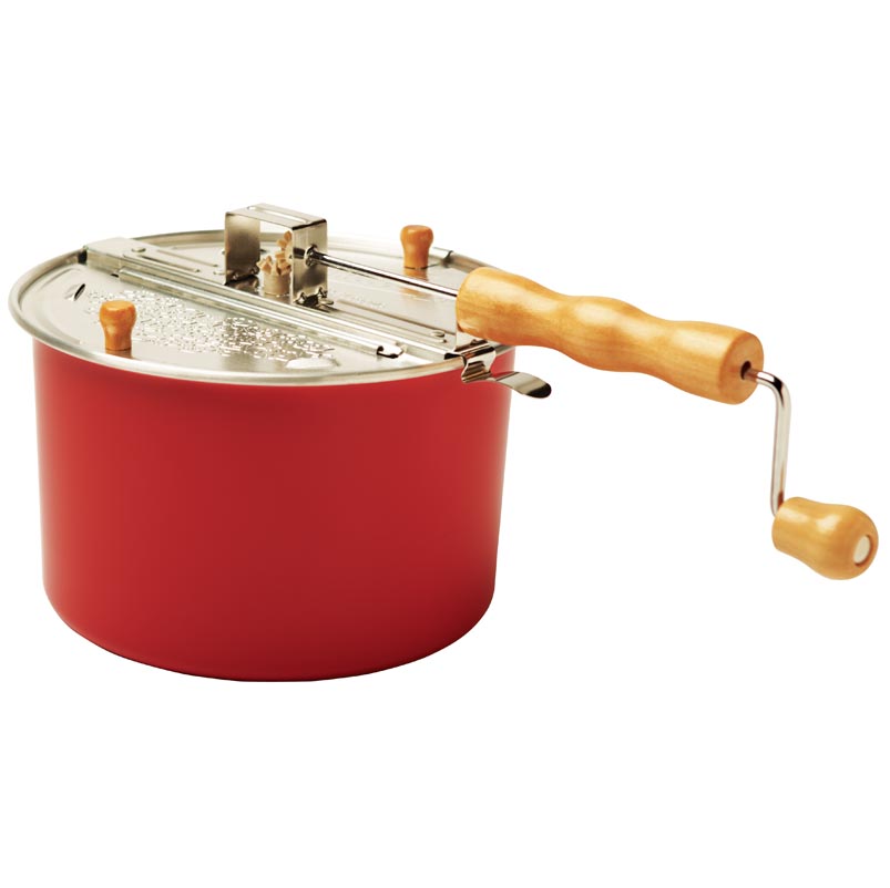 stovetop popcorn poppers with top hand crank